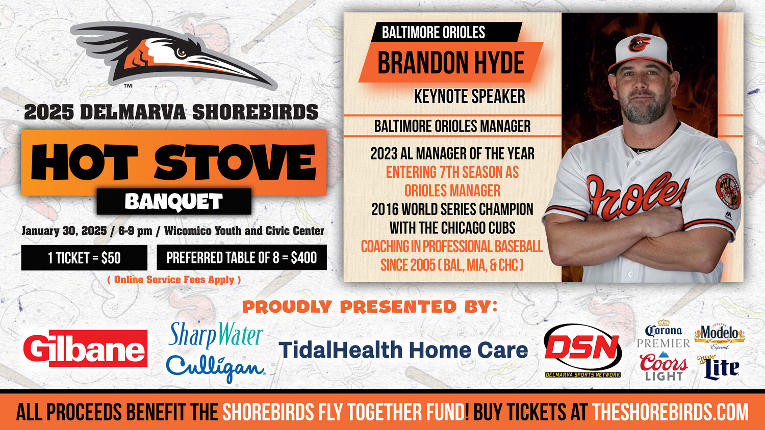 Baltimore Orioles Manager Brandon Hyde highlights 2025 Shorebirds hot